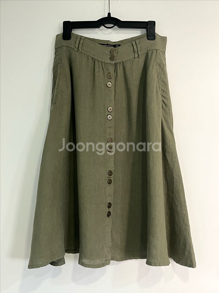 (반값택배무배)zara 자라 린넨 스커트 치마--0