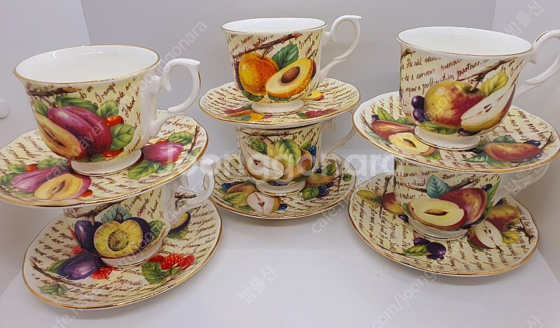 영국 노빌타 찻잔 6인셋트 (새상품--0