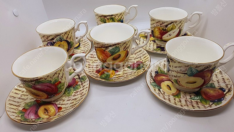 영국 노빌타 찻잔 6인셋트 (새상품--1