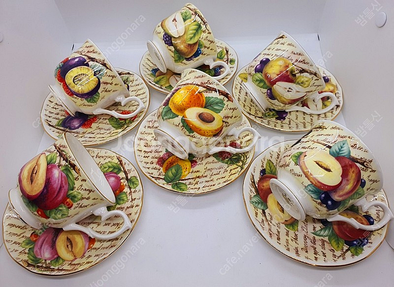 영국 노빌타 찻잔 6인셋트 (새상품--2