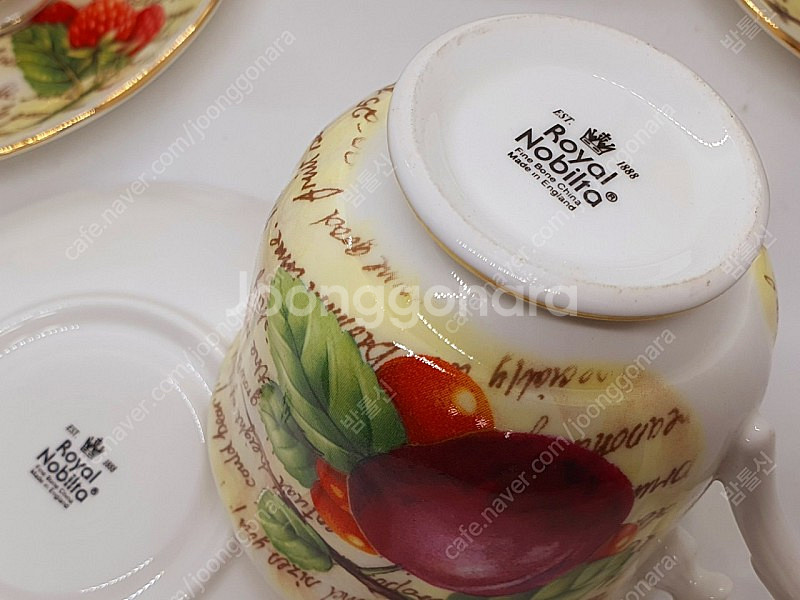 영국 노빌타 찻잔 6인셋트 (새상품--4