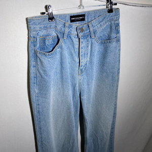 S)블랙업 여성 연청 데님 청바지