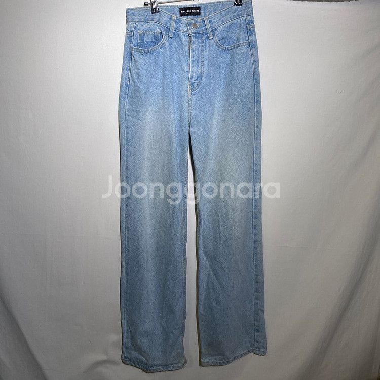 S)블랙업 여성 연청 데님 청바지--1