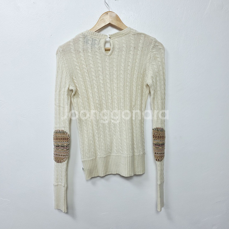 [POLO JEAN] 여성 램스 울 꽈배기 니트 S--5