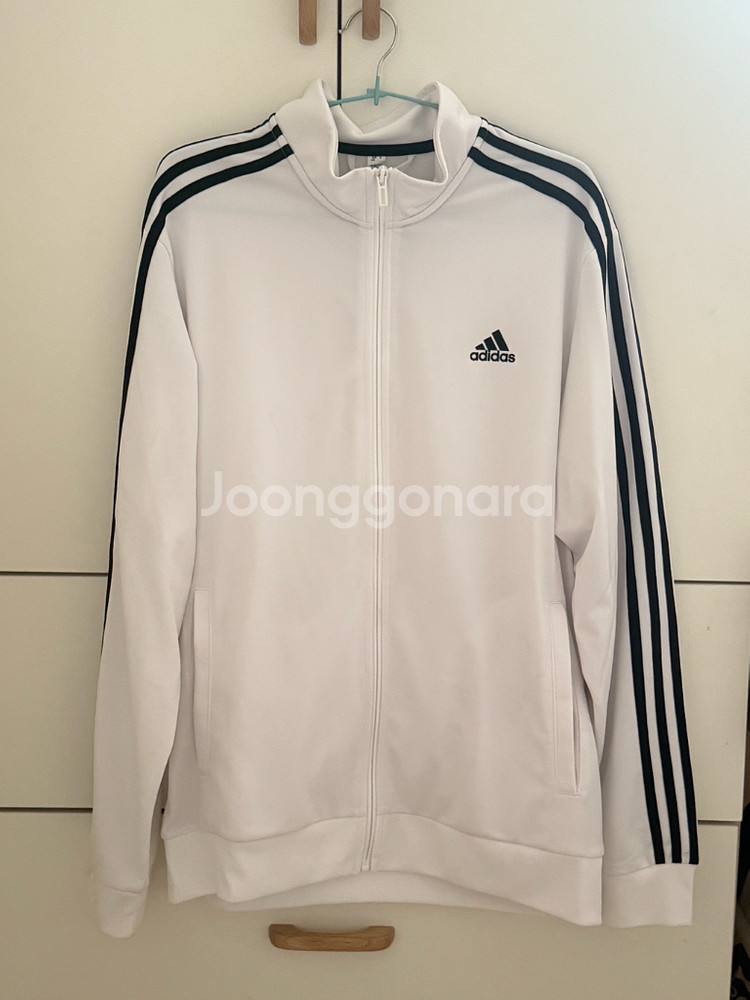 아디다스 화이트 블랙삼선 져지 2xl--0