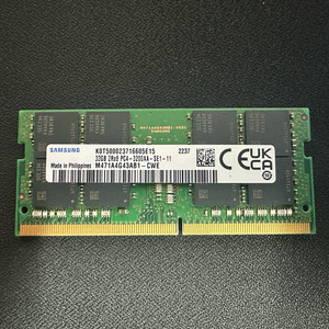 삼성 DDR4 노트북램 32GB 3200MHz