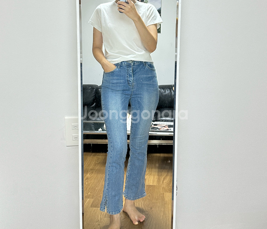 청바지 부츠컷 데님 m사이즈--1