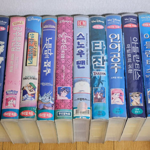 디즈니만화동산 비디오 오리형사다크 인어공주 알라딘등등