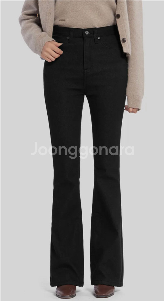 하와 기모 롱부츠컷 논페이드 블랙(흑생지) 숏 S--0