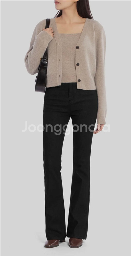 하와 기모 롱부츠컷 논페이드 블랙(흑생지) 숏 S--2