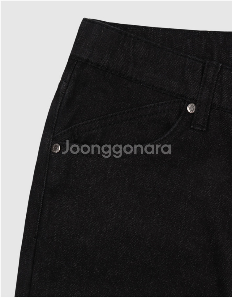 하와 기모 롱부츠컷 논페이드 블랙(흑생지) 숏 S--7
