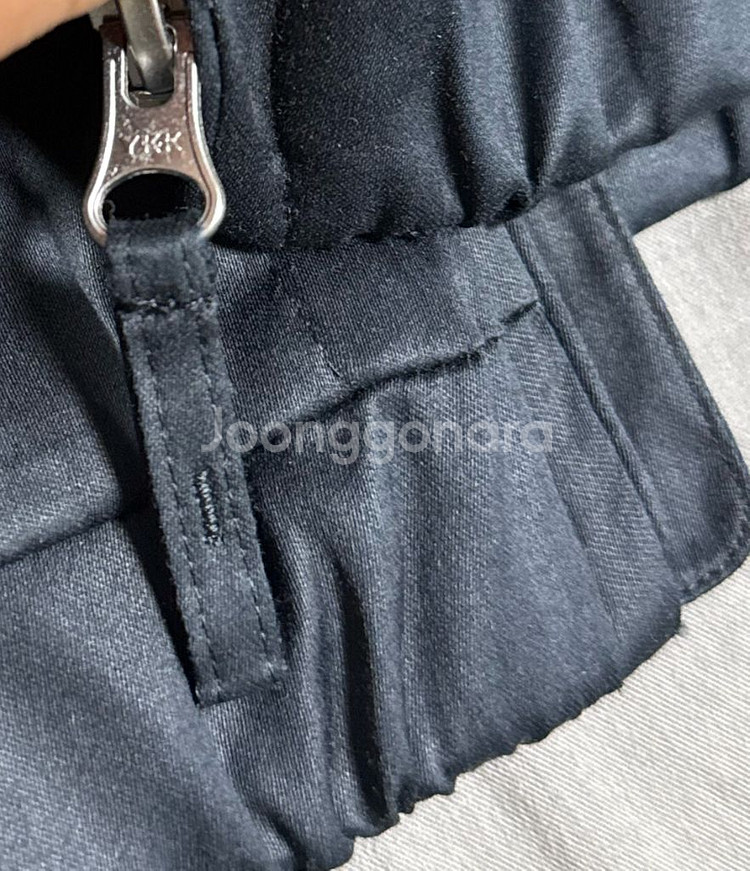 유니클로 집업쇼트블루종 블랙 M 새상품--4