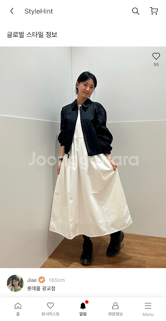 유니클로 집업쇼트블루종 블랙 M 새상품--9