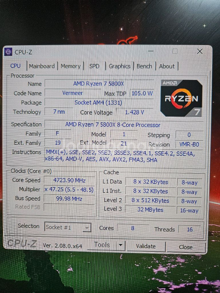 라이젠 5800x cpu 무뽑이력 있음--2