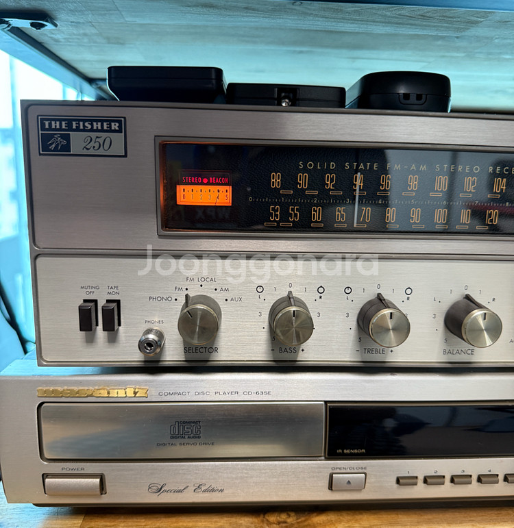 AR-2ax 와 Fisher 250T 최고 궁합 오디오--5