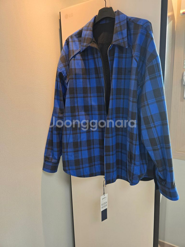 준지/25ss리버시블체크셔츠/50--0