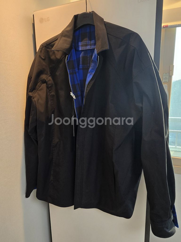 준지/25ss리버시블체크셔츠/50--2