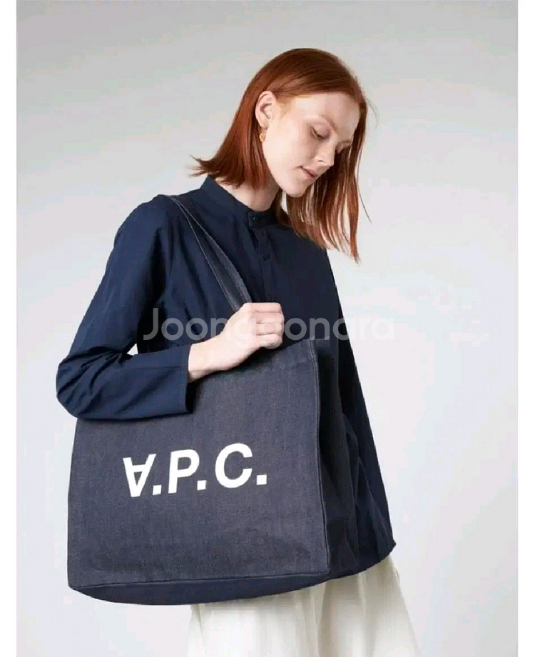 A.P.C. 데님 토트백 데님블루 해외직수입 정품--0
