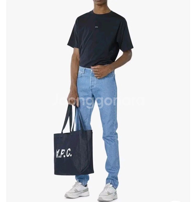 A.P.C. 데님 토트백 데님블루 해외직수입 정품--1