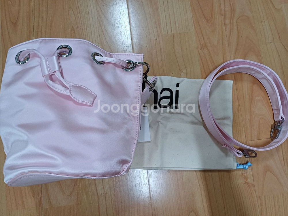 홈오브하이 알레그로 버킷백 핑크 하늘 새상품--7