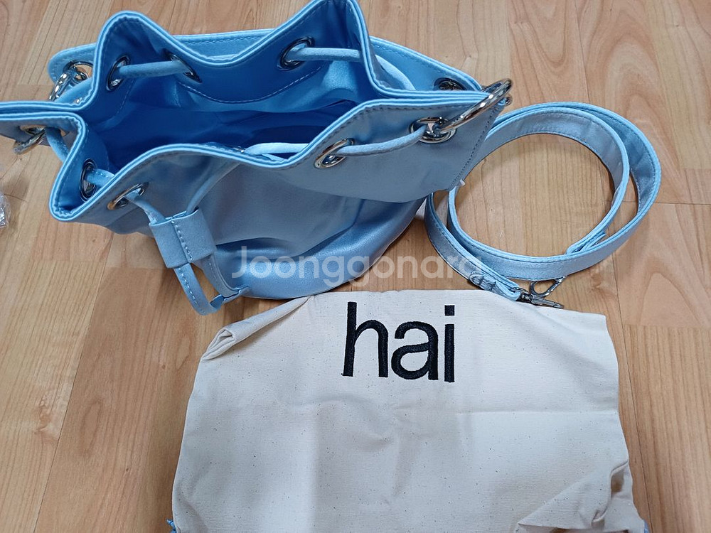 홈오브하이 알레그로 버킷백 핑크 하늘 새상품--8