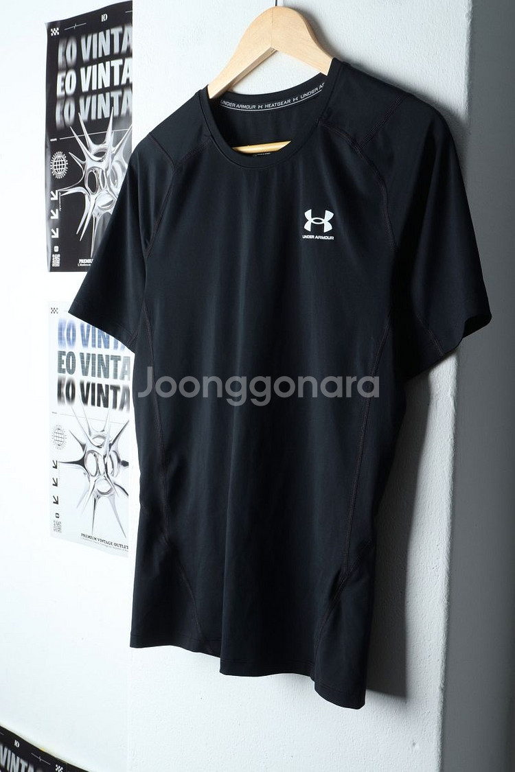 (2XL) 언더아머 반팔 티셔츠 빅사이즈 기능성 블랙--0