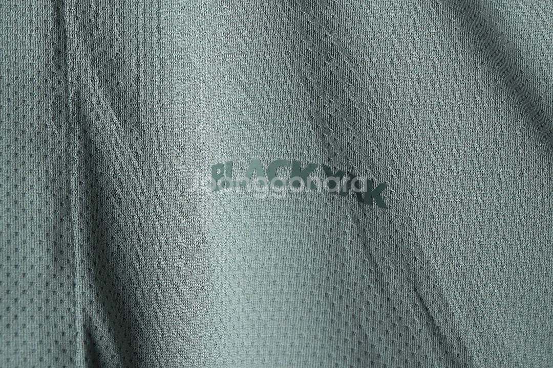 (L) 블랙야크 반팔 카라 티셔츠 기능성 카키--4