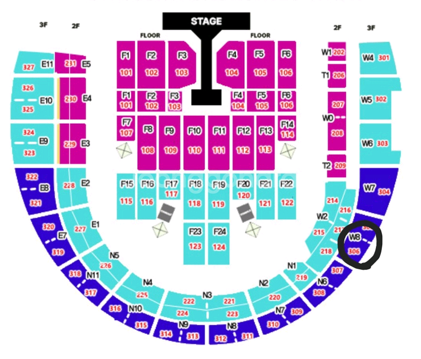 데이식스 콘서트 막콘 W8 3열 원가양도(직거래 가능)--0