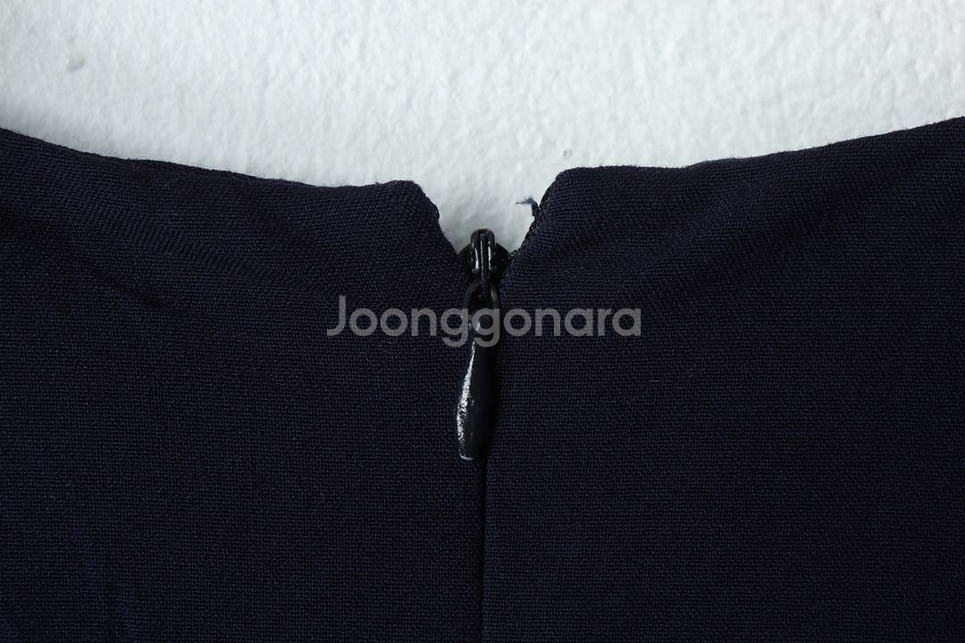 W(S) 캘빈클라인 드레스 원피스 민소매 네이비--5