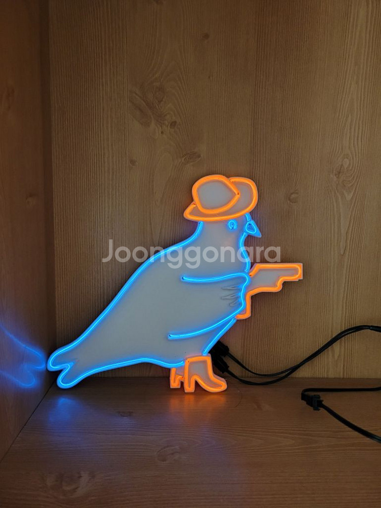 네온사인 비둘기 카우보이 led 조명--4