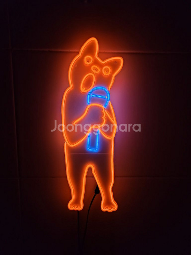 네온사인 led 고양이 노래 조명--0