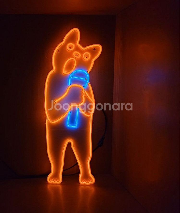 네온사인 led 고양이 노래 조명--2