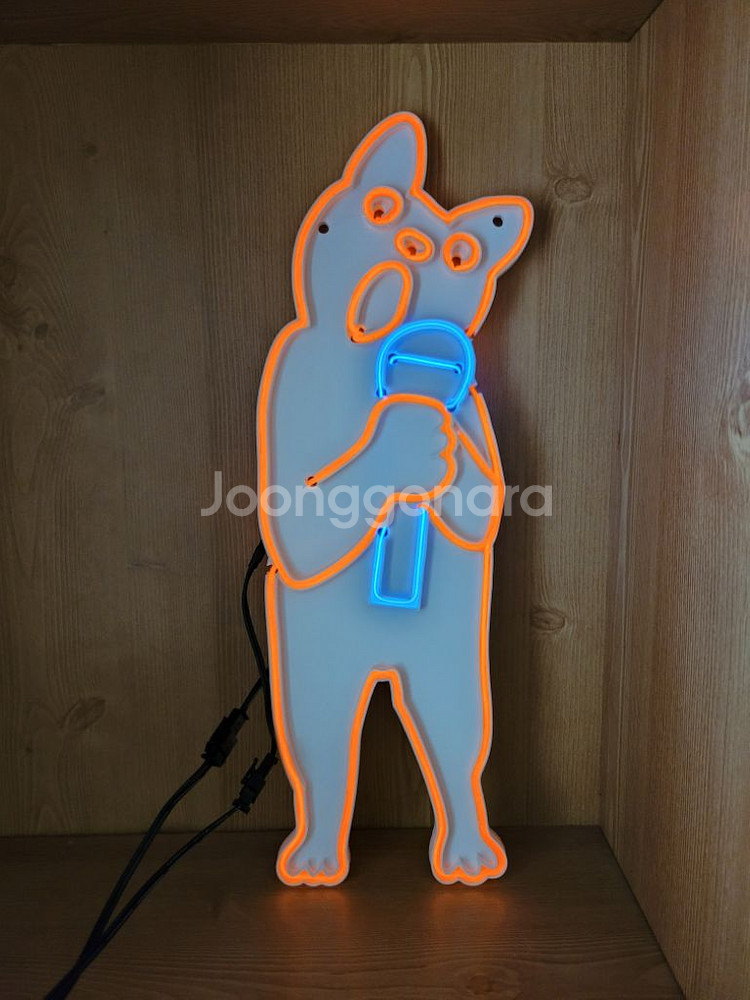 네온사인 led 고양이 노래 조명--3
