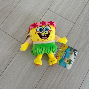 새상품 하와이안 스폰지밥 키링