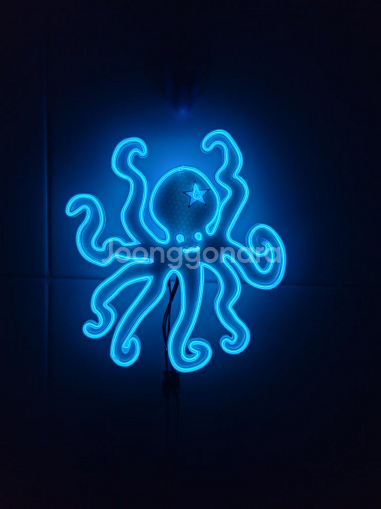 네온사인 문어 옥토퍼스 led 조명--2