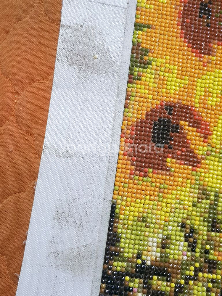 초대형 해바라기밭 금전운 보석십자수 완성품 120x65--5