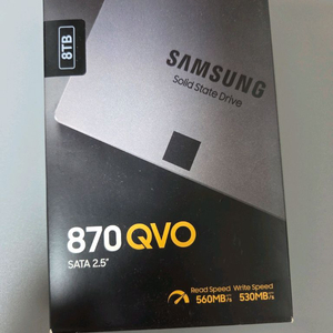 미개봉 삼성 SSD 870 QVO 8Tb 팝니다