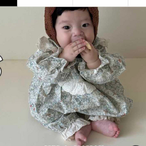 씨엘드마망 아기 꽃무늬 상하의 S