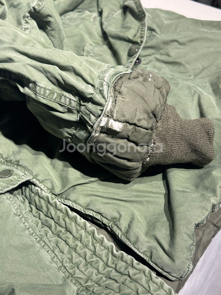 미군 오리지날 N3B 파카 국방색--5