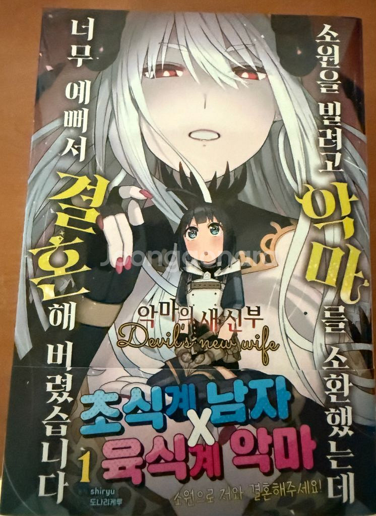 소원을 빌려고 악마를 소환 결혼 초판 만화책--0