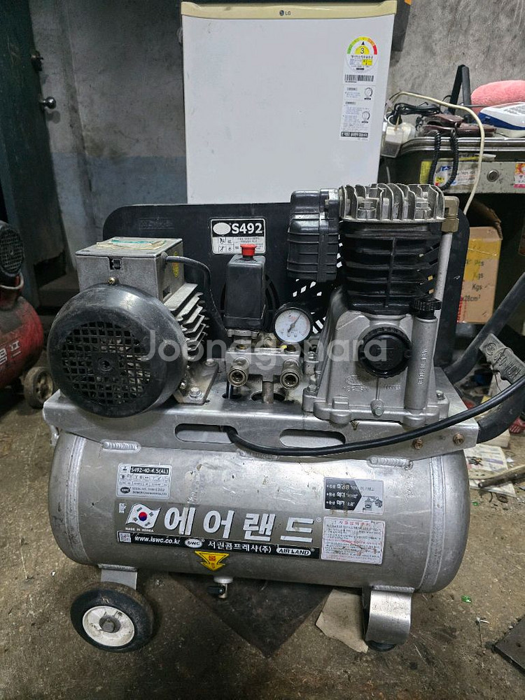 서원알루미늄콤푸레샤4,5마력 40리터--0
