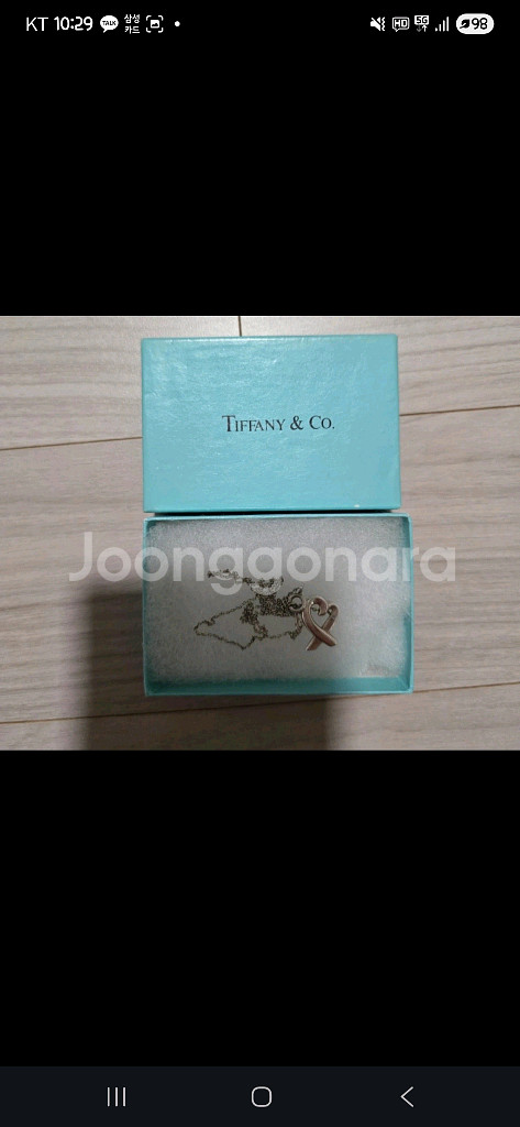 티파니앤코 목걸이 팝니다--0