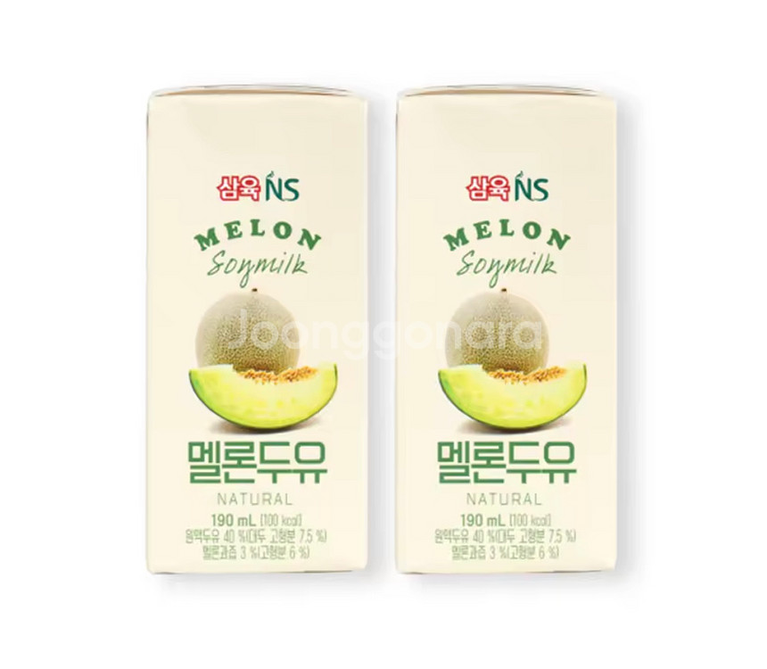 삼육네이처세븐 멜론 두유 190ml x 24팩--0