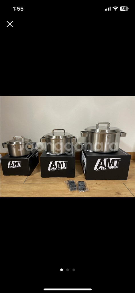 316ti AMT 프로 스텐 냄비 3종 세트--1