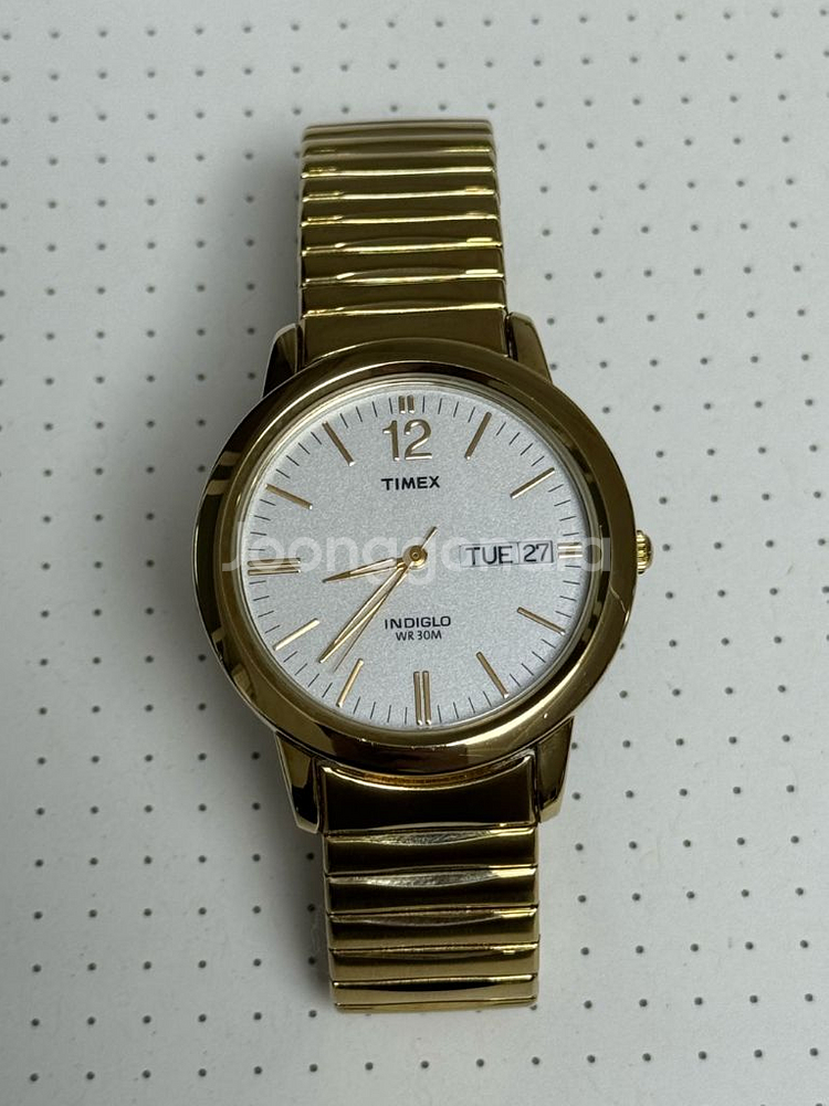 타이맥스(timex) 금장 쿼츠 손목시계--4