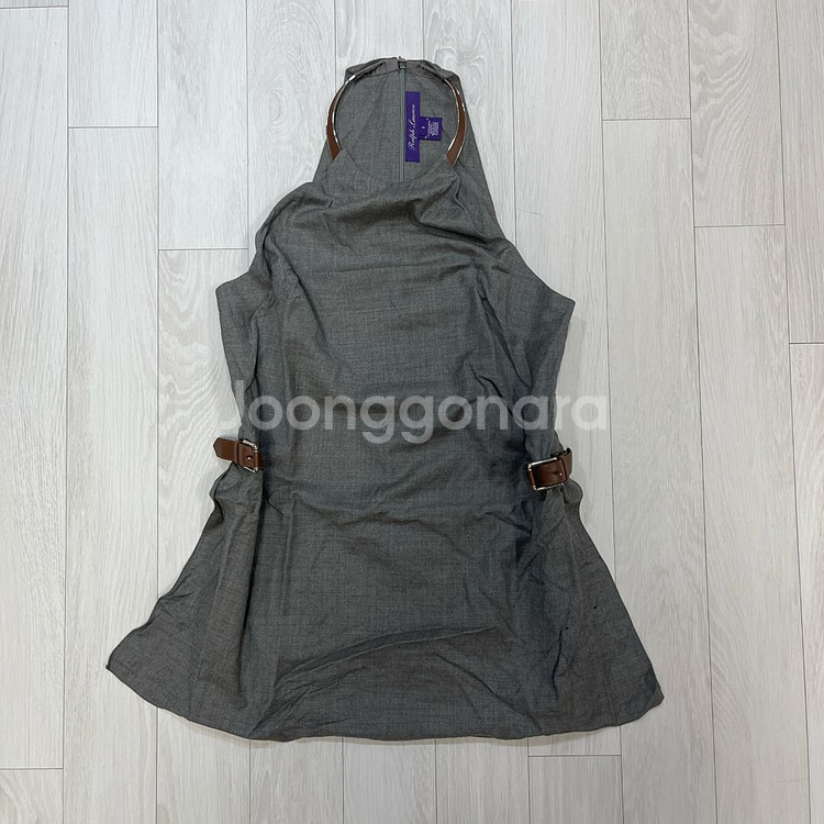 폴로 랄프로렌 퍼플라인 홀터 블라우스 (M)--0