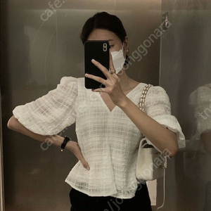 시에 sie 셀리나 퍼프 블라우스