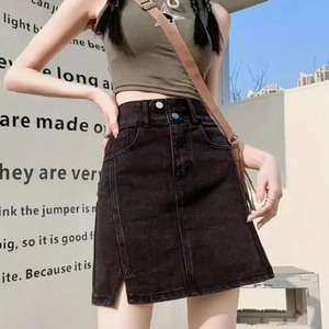 데님 미니스커트