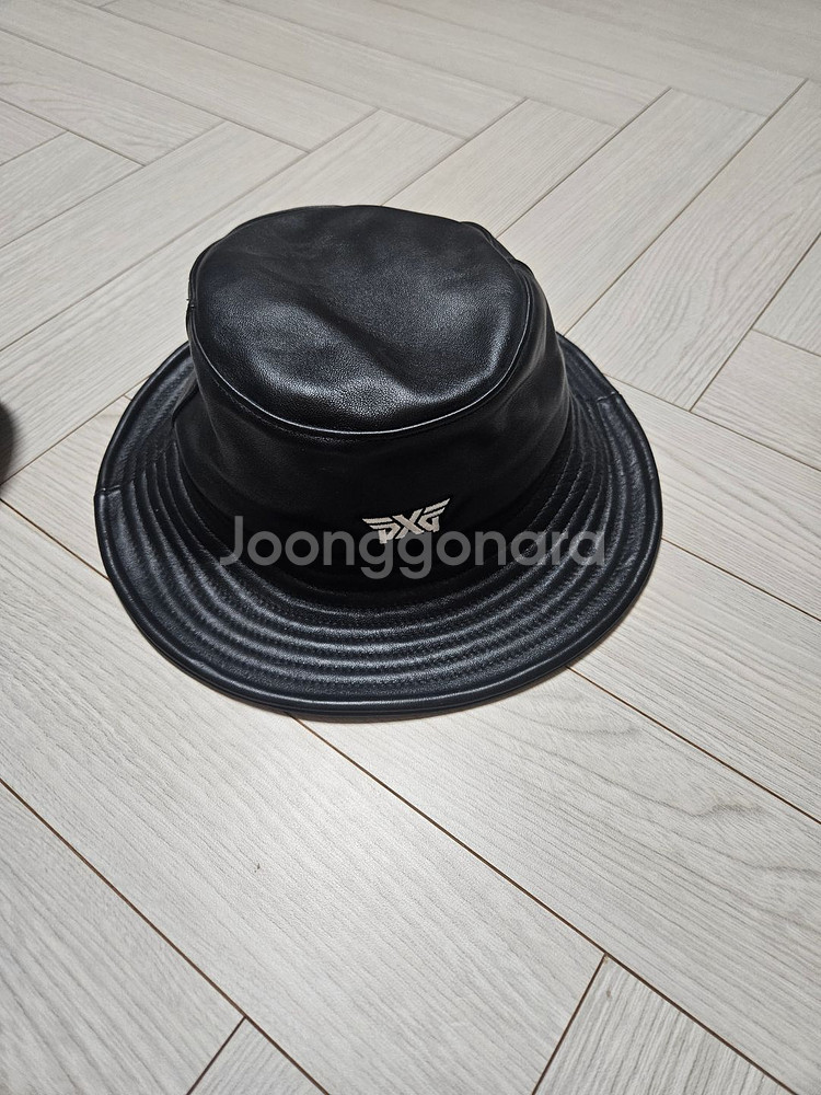 PXG 가죽 버킷햇 블랙 새상품--0