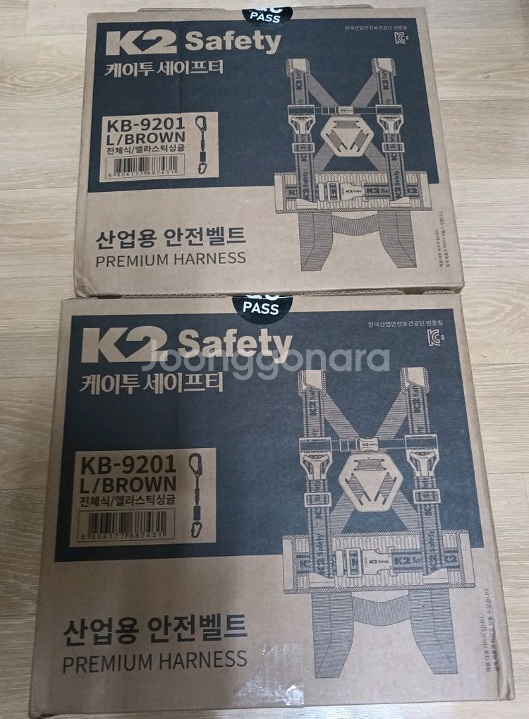 k2 전체식 안전벨트 kb9201 고리1개 박스새제품--0